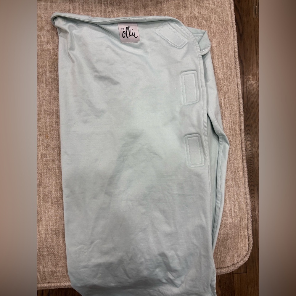 Light blue Ollie swaddle